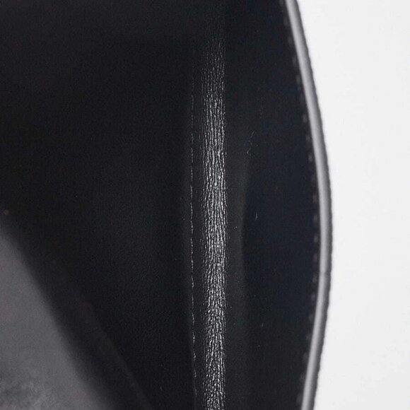 Burberry Black Pebbled Leather Lark TB Compact Wallet - Picture 9 of 11